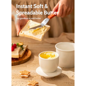 Sweese French Butter Dish for Fresh Spreadable Butter