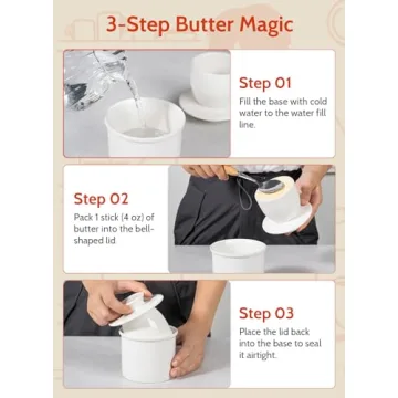 Sweese French Butter Dish for Fresh Spreadable Butter