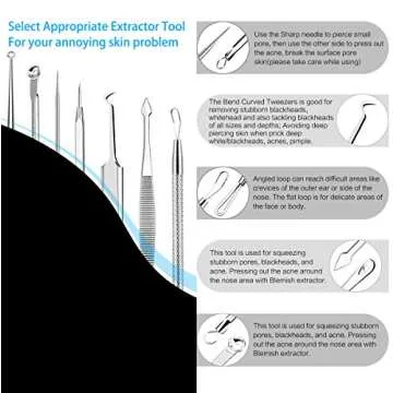 7 PCS Pimple Popper Tool Kit for Effective Acne Removal