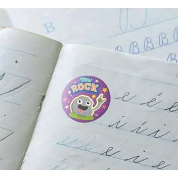 Sweetzer & Orange Reward Stickers for Teachers, 1008 Decals for Kids in 9 Designs, 1 Inch School Tags on Sheets, Classroom Teacher Supplies, Potty Training Badges and Motivational Chart