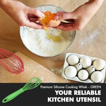 Chef Craft Premium Silicone Whisk, Perfect for Non-Stick Cookware