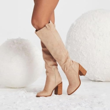 Erocalli Suede Knee-High Boots for Stylish Comfort