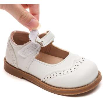 DADAWEN Classic Mary Jane School Shoes for Little Girls