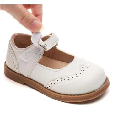 DADAWEN Classic Mary Jane School Shoes for Little Girls