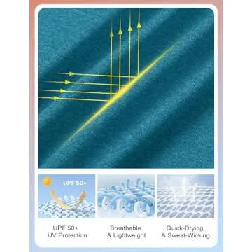 MAGCOMSEN Womens 1 4 Zip Pullover Long Sleeve UPF 50+ Quick Dry Athletic Hiking Workout Shirts for Women Peacock Blue XL