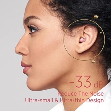 Comfortable Silicone Earplugs - 33dB Noise Reduction