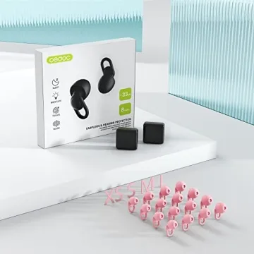 Comfortable Silicone Earplugs - 33dB Noise Reduction