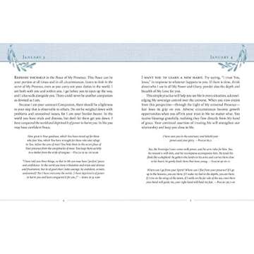 Jesus Calling, Large Text Cloth Botanical, with Full Scriptures: Enjoying Peace in His Presence (A 365-Day Devotional)