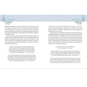 Jesus Calling, Large Text Cloth Botanical, with Full Scriptures: Enjoying Peace in His Presence (A 365-Day Devotional)