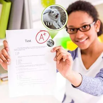 Teacher Reward Stickers Funny Motivational Positive Stickers for Kids Students 28 Vibrant Designs Fun Animal Reward Come in Envelope for Kids Students Teacher School Classroom(560)