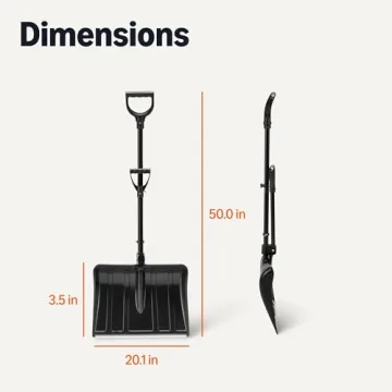 Innovative Amazon Basics Dual-Handle Snow Shovel