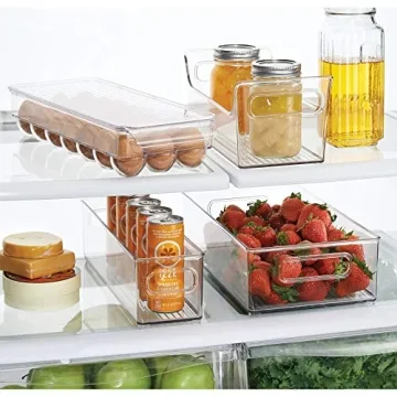 iDesign Kitchen Fridge Storage Organizer for Easy Access