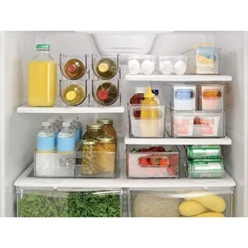 iDesign Kitchen Fridge Storage Organizer for Easy Access