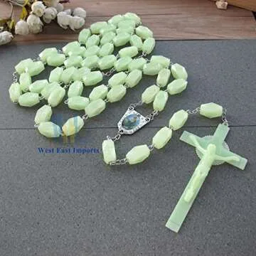 St. Jude Glow in the Dark Family Wall Rosary 55 Inches