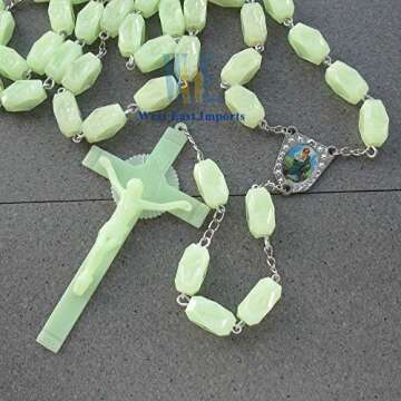 St. Jude Glow in the Dark Family Wall Rosary 55 Inches