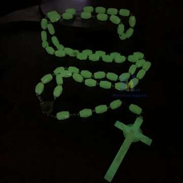St. Jude Glow in the Dark Family Wall Rosary 55 Inches
