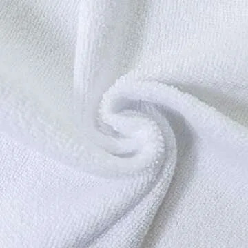 Neat Solutions Solid Knit Terry Washcloth Set, White, 12-Count