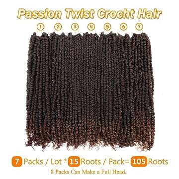 Karida Passion Twist Hair 24 Inch for Black Women
