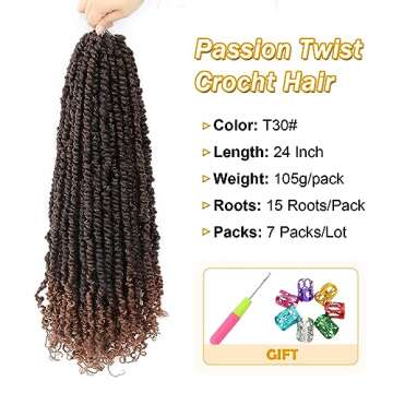 Karida Passion Twist Hair 24 Inch for Black Women