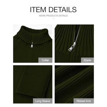 BTFBM Women’s Casual Half Zip Pullover - Stylish & Comfy Sweater