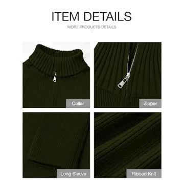 BTFBM Women’s Casual Half Zip Pullover - Stylish & Comfy Sweater