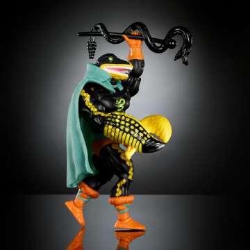 Masters of the Universe Motu Origins Cartoon Collection Lord Gr'asp, Snake Man Action Figure with Claw, Shield and Staff, Toy Gift for Boys and Girls +6 Years, HYD30