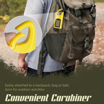 Compact Hand Crank Solar Powered Flashlight for Outdoors