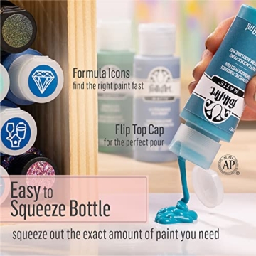 FolkArt Pastel Rainbow Kit 16pc Acrylic Paint Set