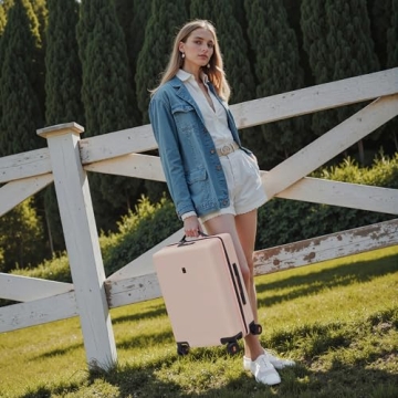 LEVEL8 Carry-On Luggage Stylish and TSA Approved 20 Inch