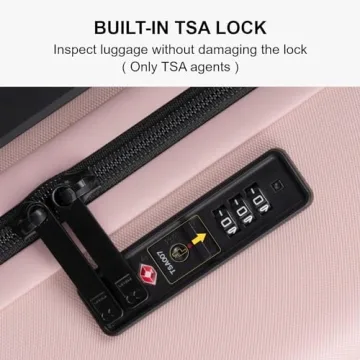 LEVEL8 Carry-On Luggage Stylish and TSA Approved 20 Inch