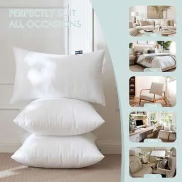 MIULEE 12x24 Throw Pillow Inserts - Soft and Durable Style Enhancer
