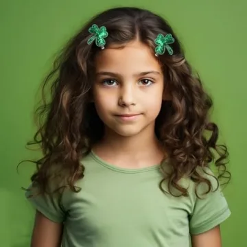 Totelux St. Patrick's Day Shamrock Hair Clips for All Ages