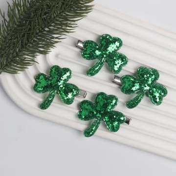 Totelux St. Patrick's Day Shamrock Hair Clips for All Ages
