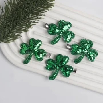 Totelux St. Patrick's Day Shamrock Hair Clips for All Ages