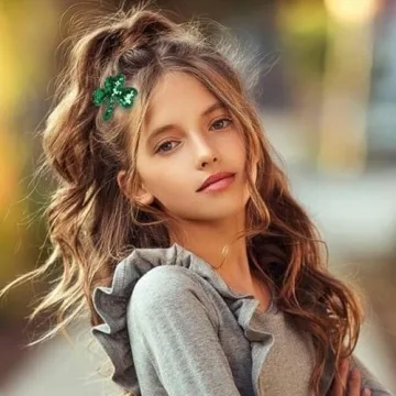 Totelux St. Patrick's Day Shamrock Hair Clips for All Ages