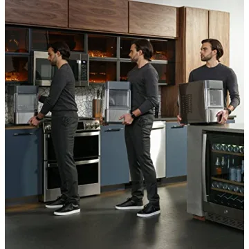 GE Profile Opal 2.0 | Countertop Nugget Ice Maker | Ice Machine with WiFi Connectivity | Smart Home Kitchen Essentials | Stainless Steel (Renewed)
