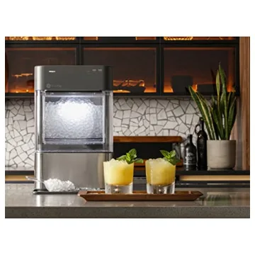 GE Profile Opal 2.0 | Countertop Nugget Ice Maker | Ice Machine with WiFi Connectivity | Smart Home Kitchen Essentials | Stainless Steel (Renewed)
