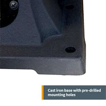 POWERTEC BF600 Bench Buffer Polisher, 6 Inch Buffing & Polishing Machine for Metal, Jewelry, Knives, Wood, Jade and Plastic