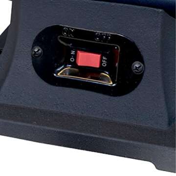 POWERTEC BF600 Bench Buffer Polisher, 6 Inch Buffing & Polishing Machine for Metal, Jewelry, Knives, Wood, Jade and Plastic