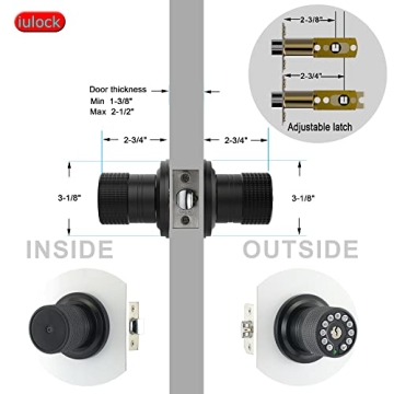 Smart iulock Keypad Door Lock, Waterproof, 50 User Codes