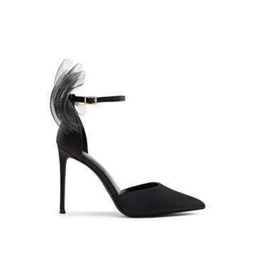 DREAM PAIRS Women's High Heels with Adjustable Bow