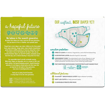 Seventh Generation Chlorine Free Baby Diapers for Newborns