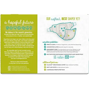 Seventh Generation Chlorine Free Baby Diapers for Newborns