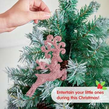 Joiedomi Shatterproof Christmas Ornaments - 66 Pcs Pink Set