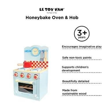 Le Toy Van Honeybake Oven & Hob Play Set for Kids 3+