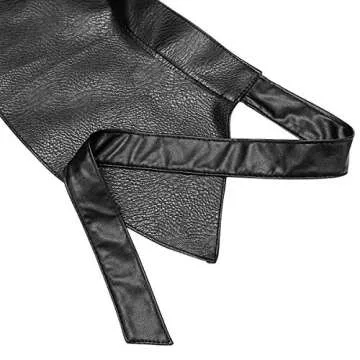 moonsix PU Leather Waist Belt for Women, Fashion Casual Chic Dress Belts, Black(Strap)