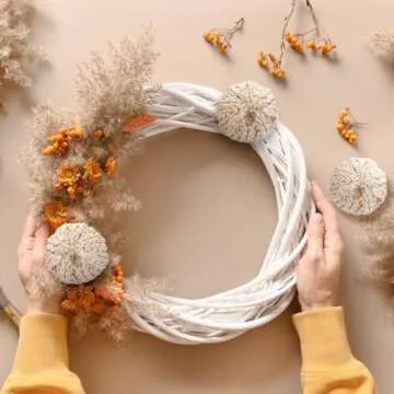 Colingmill 6 Pcs Fall Rattan Pumpkin Woven Cornpeel Pumpkin 4 Inch Braided Pumpkins Foam Woven Pumpkin Decor Artificial Pumpkins Handmade Harvest Mini Pumpkin Halloween Autumn Thanksgiving Table Decor