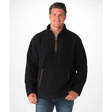 UGA Bulldogs Men's Fleece Pullover - Warm & Stylish