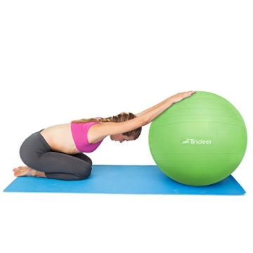 Trideer Exercise Ball - Durable Stability Ball with Pump