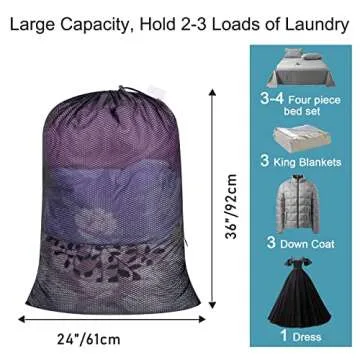 Polecasa Large Mesh Laundry Bag - Heavy Duty & Versatile